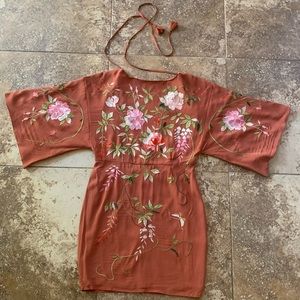 ASOS burnt orange dress.